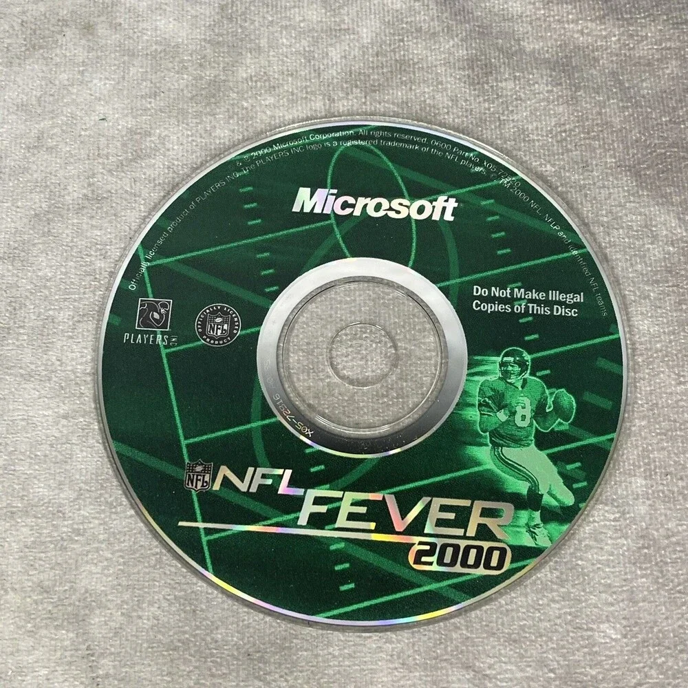 Microsoft NFL Fever 2000 PC CD-ROM MS 1999 game for Windows 95/98